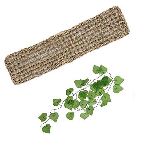 TOOGOO Reptile Lizard Lounger Bearded Dragon Hammock,Grass Fibers ...