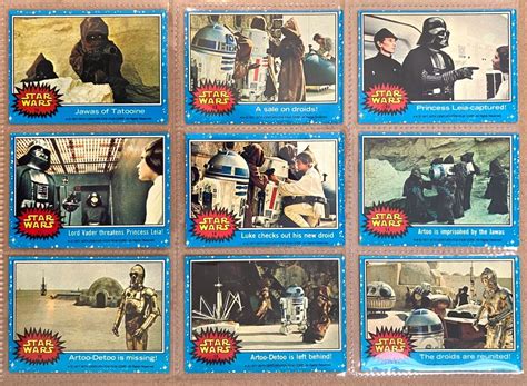 Full set of 66 Star Wars Trading Cards - Series 1 (Blue) 1977 | eBay