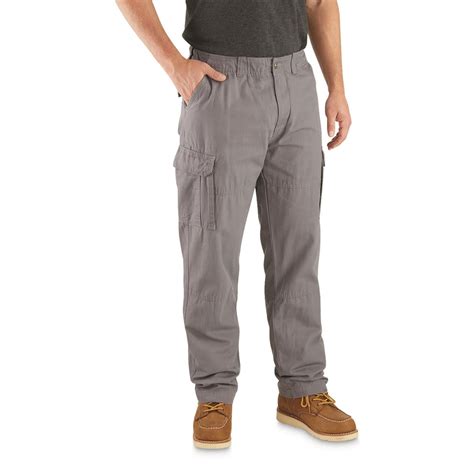 Guide Gear Men's Outdoor 2.0 Flannel-Lined Cotton Cargo Pants Gunmetal ...