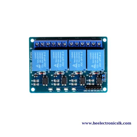 Image result for Modul Relay 4 Channel Relay Module 4CH Package Proteus