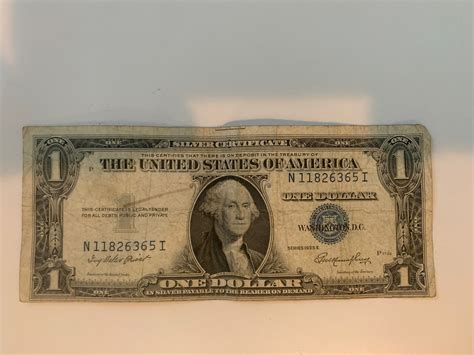 1935 e series silver certificate dollar bill With Misprint and Original ...