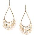 Yellow Chimes Danglers Earrings for Women Golden Crystal Long Danglers ...