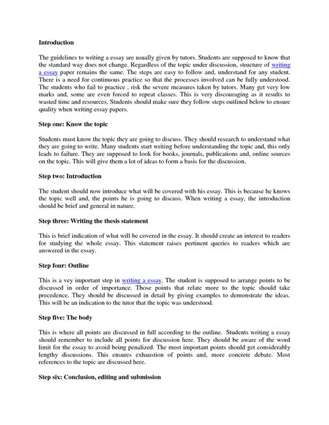 Essay Draft ‒ How to Write an Essay Draft