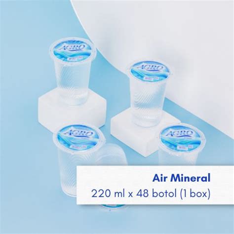 Jual Air Mineral Agro 220 ml x 48 cup (1 box) - Kota Malang - Agro ...