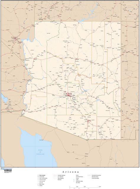 Printable Arizona Map Highways
