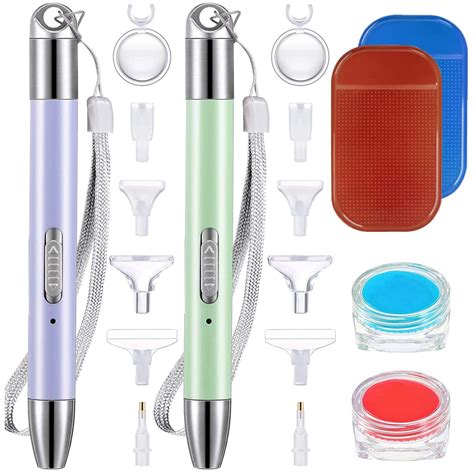 HASTHIP® 2pcs Diamond Painting Pen Light Up LED Diamond Painting Pen ...