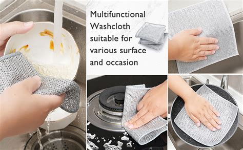 TecoKart® Pack of 5 Cleaning Clothes for Kitchen Use, Kitchen ...