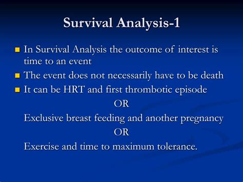 Image result for Survival Analysis Example