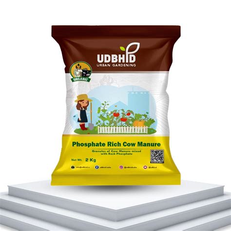 Udbhid Phosphate Organic Cow Manure 2Kg, (100% Organic Fertilizer for ...