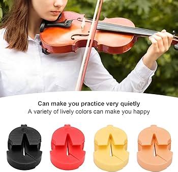 Rubber Violin Mute MECCANIXITY 4-Pack Violin Mute Set - Rubber Practice ...