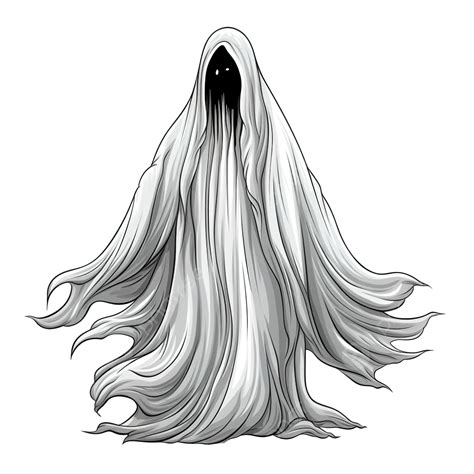 A Very Scary Illustration Of A Ghost On Halloween Creepy, Halloween ...