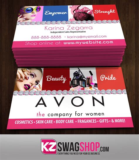 Avon Business Cards Style 4 | Avon business, Avon representative ...