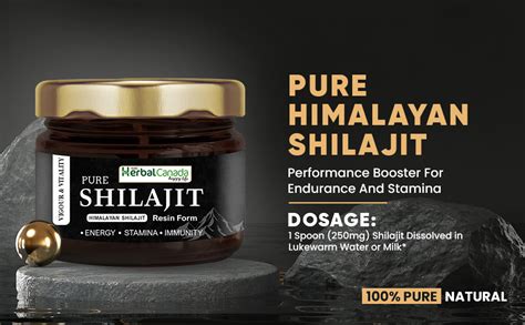 HARC Herbal Canada Pure Himalayan Shilajit/Shilajeet Resin 10G ...