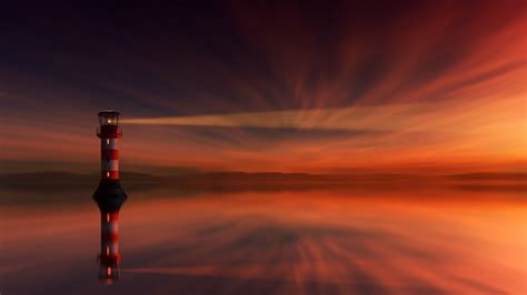 Download wallpaper 3840x2160 lighthouse, sunset, skyline, sky 4k uhd 16 ...
