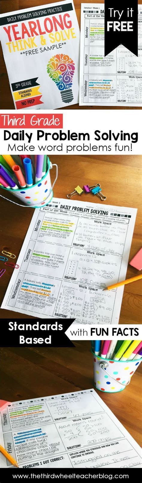 Image result for 3rd Grade Math Problem Solving