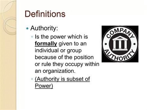 Power, authority and influence | PPTX