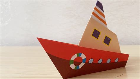 手工红船步骤,南湖红船纸质模型,纸箱船手工制作大全_大山谷图库