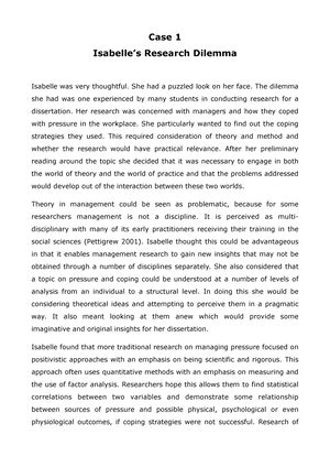 CP205 Research Methodology Case 5 Managing Acquisition - Case 5 ...