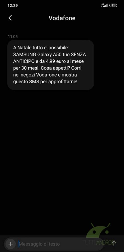 Samsung Galaxy A50 a meno di 150 euro, ma solo con l'SMS di Vodafone