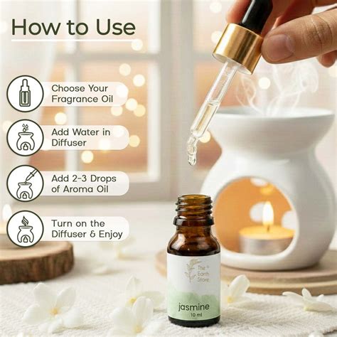 Buy Jasmine Aroma Diffuser Oil | Stress Relief & Home Fragrance – The ...