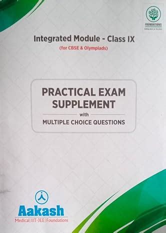 Aakash Integrated Module Class 9 Practical Exam Supplement (S ...