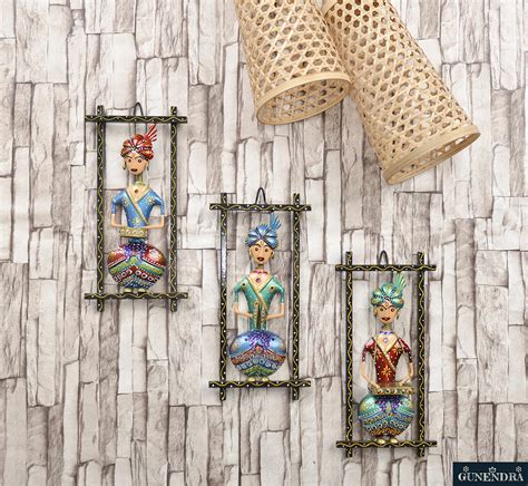 GUNENDRA Crafts Metal Rajasthani Musicians Item showpiece - Decorative ...