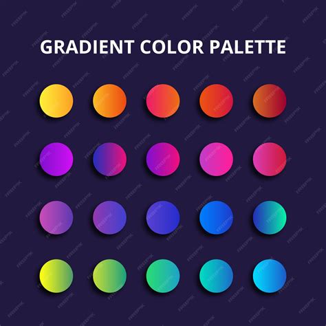 Premium Vector | Gradient color palette