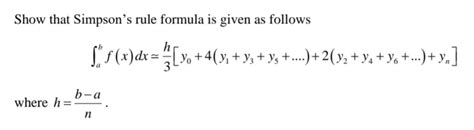 Simpson S Rule Formula 的图像结果