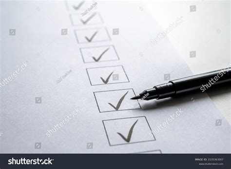 Documentation Completed Tasks Ticked Off List Stock Photo 2235363007 ...