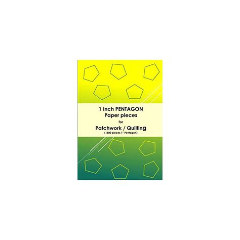 Buy 1 Inch Pentagon Paper Pieces for Quilting / Patchwork: 1600 Pieces ...
