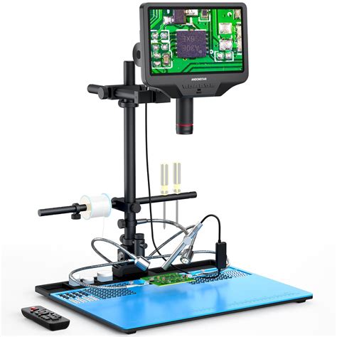 Andonstar AD409 Max HDMI Digital Microscope with Soldering Station ...
