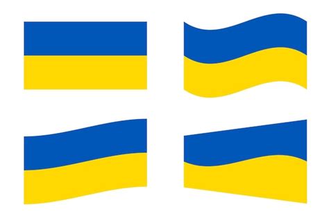 Drapeaux de l'Ukraine vecteur oblique droit et symbole national du ...