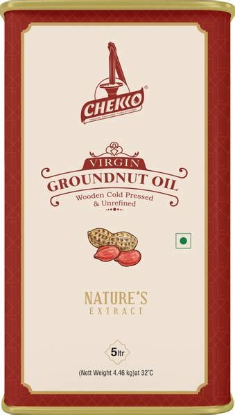 chekko Kachi Ghani Cold Pressed Groundnut Oil | 100% Natural, Pure ...