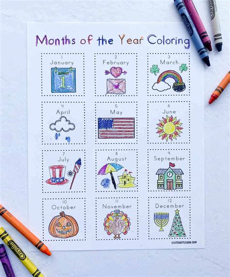 Free months of the year printable worksheet, Download Free months of ...