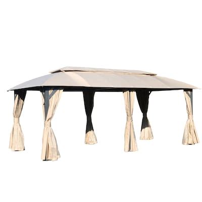 Gazebo 10x20FT Outdoor Gazebo Brown Gazebos & Accessories at Lowes.com