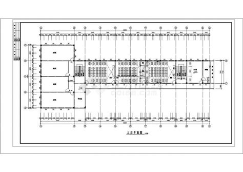 某县2570.93平方米四层砖混结构中学教学楼设计cad全套建筑方案图（含设计说明，含结构设计）_图纸设计说明_土木在线