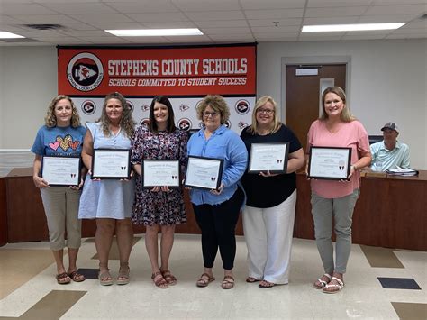 Stephens County Board of Education honors students, staff and faculty ...