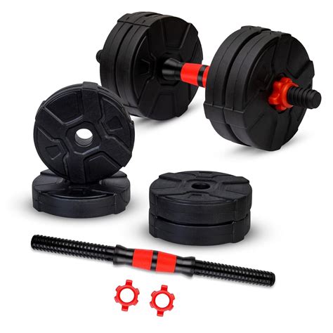 Buy FitBox Sports X-Factor 10kg Dumbbells Set with Weight Plates ...