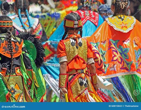 Colorful Regalia at Native American Powwow Stock Image - Image of ...