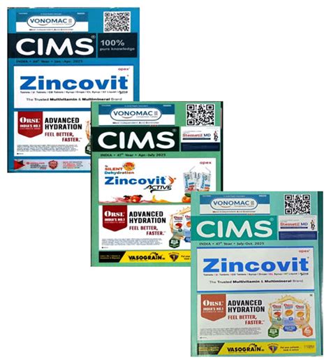 CIMS India Monthly 2025 Combo Set of 3 Books January-April 2025 – Vikas ...