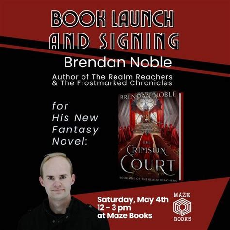 Book Launch and Signing - Brendan Noble, 406 E. State St. , Rockford ...