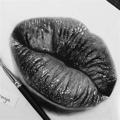 Image result for Realistic Lips Drawing