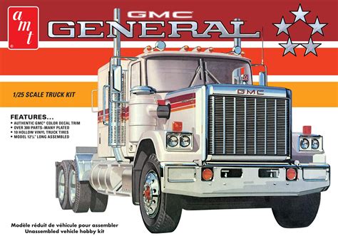Buy AMT 1976 GMC General Semi Tractor 1:25 Scale Model Kit Online at ...
