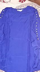 Aahwan Sky Blue Solid Formal/Casual Slit Sleeve Office Wear Tops for ...