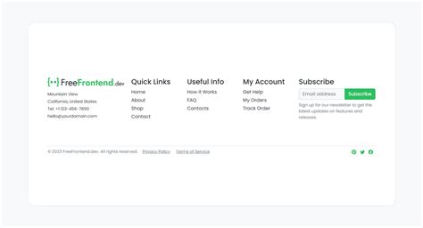 Footer in Bootstrap Design with Code 的图像结果
