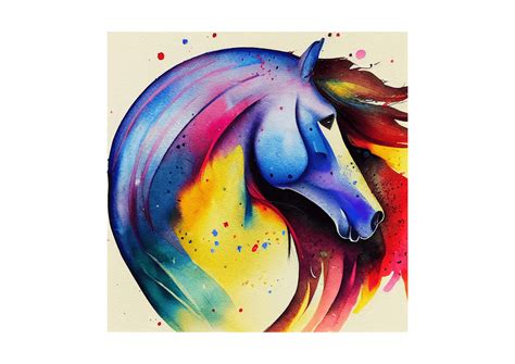 Watercolor Horse Paintings