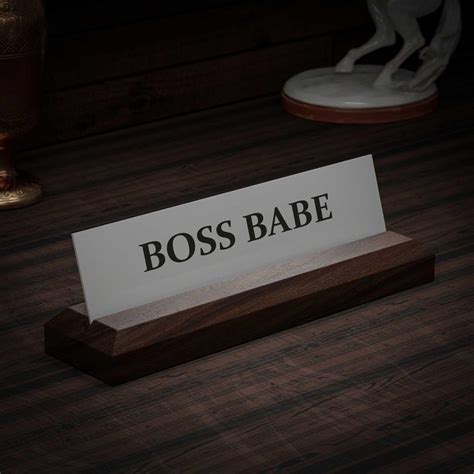 Excelus Office Desk Name Plate | Boss Babe – Housenama
