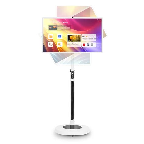 Amazon.com: 32-Inch Mobile Portable TV Stand on Wheels, 1080p Smart ...