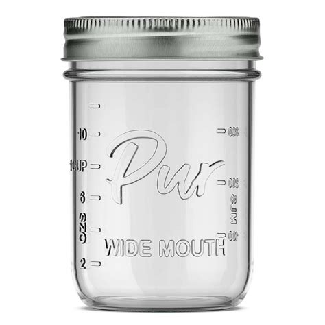 Pur Mason Wide Mouth Glass Jars, 12 Pk - Shop Canning supplies at H-E-B