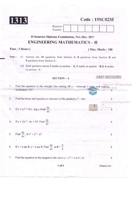 M2nov2017 - adad - 1313 Code : 15SC02M Register Number II Semester ...